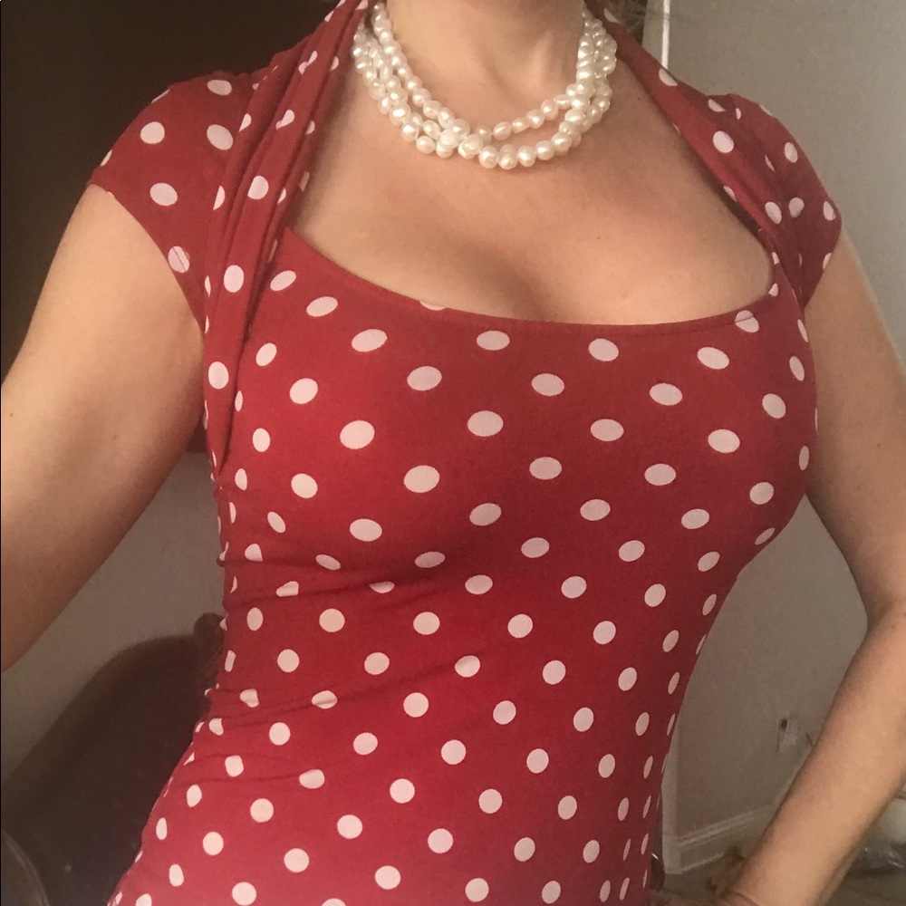 Polka Dots Top by Fredericks of Hollywood